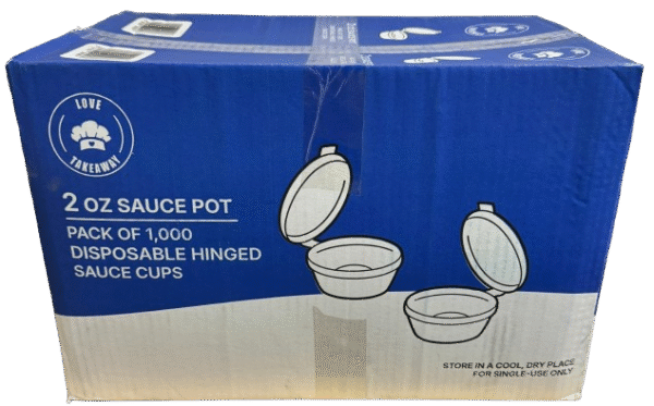 Love Takeaway 2oz Hinged Sauce Pot - Image 2