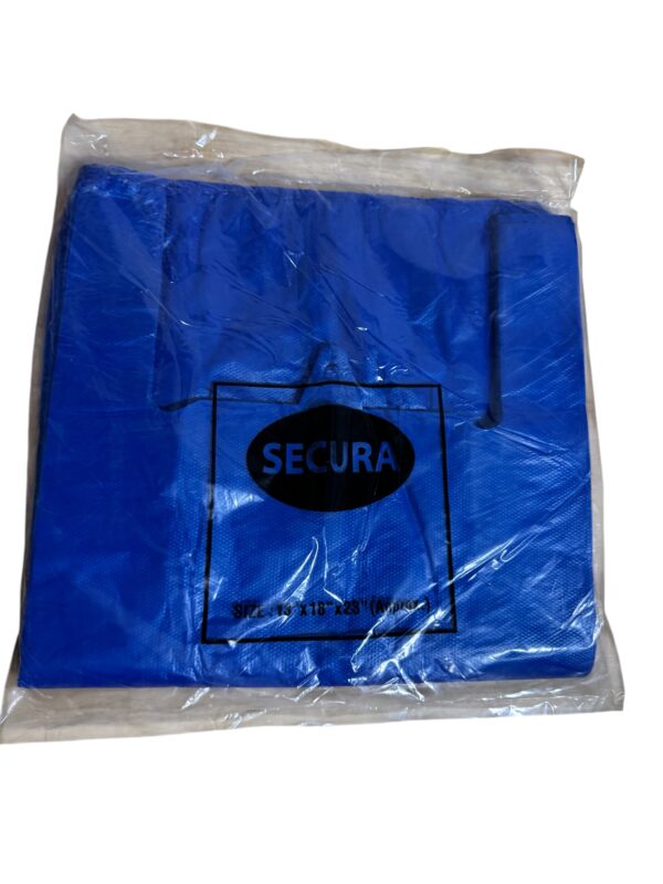 Secura Blue carrier bags (13”x18”x23”) 18mu 700pcs - Image 2