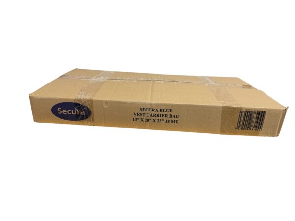 Secura Blue carrier bags (13”x18”x23”) 18mu 700pcs - Image 3