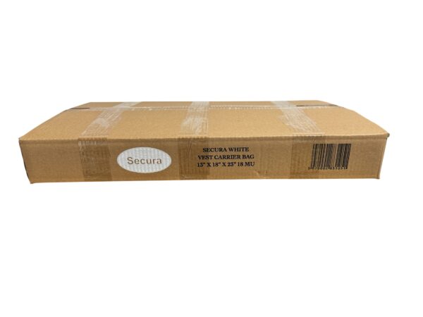 Secura White carrier bags (13”x18”x23”) 18mu 700pcs - Image 3