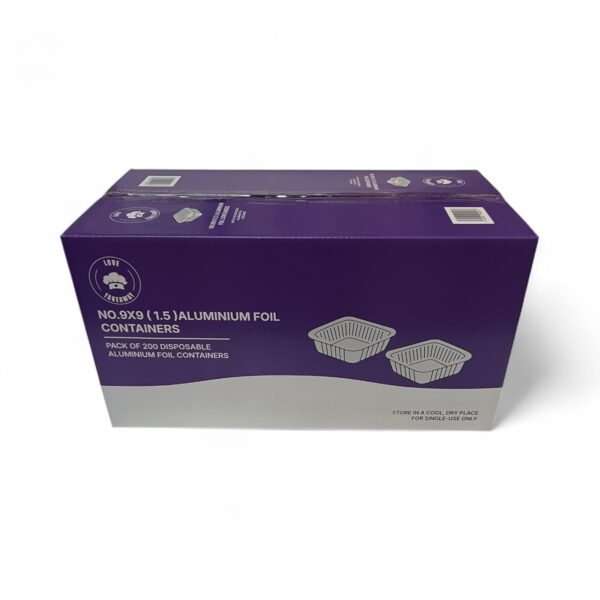 Love Takeaway No9x9 (1.5") Foil Container - Image 2
