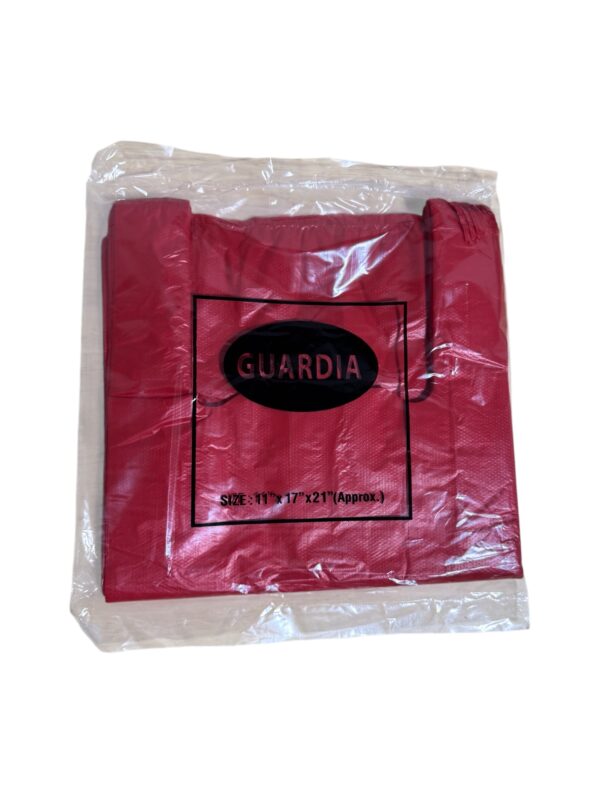 Guardia Red carrier bags (11”x17”x21”) 15mu 700pc - Image 2